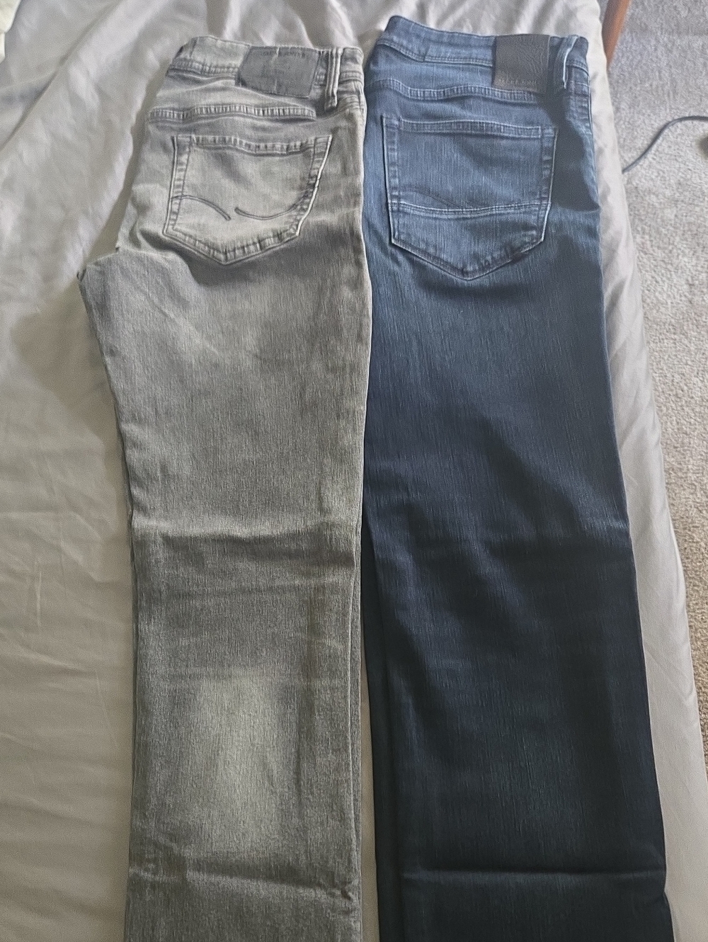 Jack and Jones Slim/Glenn Jeans in Light Gray & Dark Blue 31/32